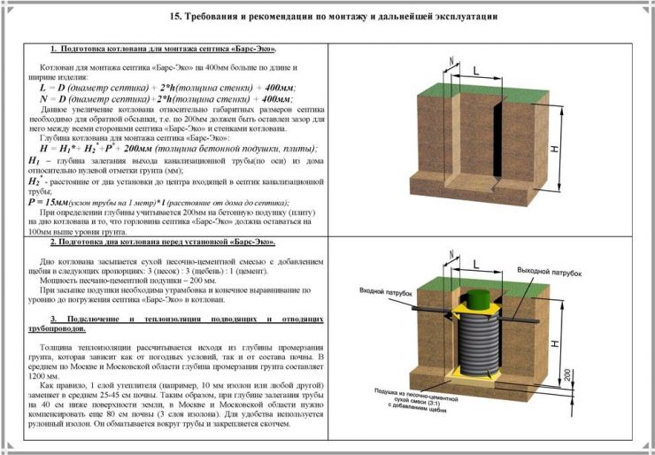 Схема монтажа Барс Эко 5