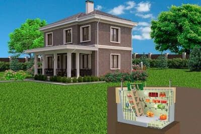 Внешний вид и устройство Гринлос Погреб Погреб ЛК 1500*2000*2000